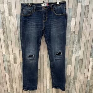 Cabi #5695 Slim Boyfriend Blue Jeans Sz 6